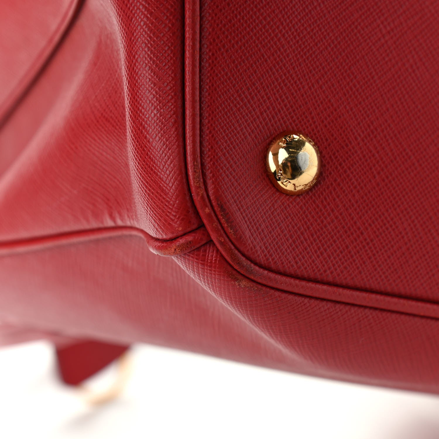 Prada Saffiano Lux Medium Tote Fuoco 11 of 19