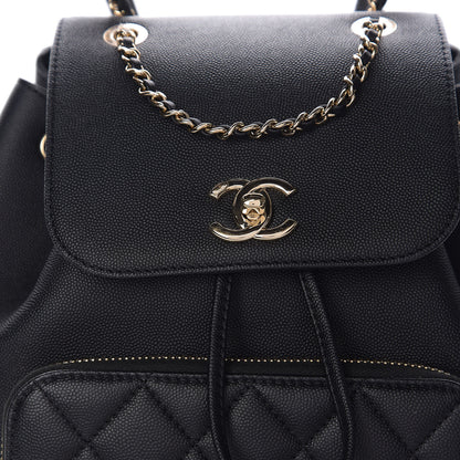Chanel Caviar Quilted Business Affinity Backpack Black 9 of 10