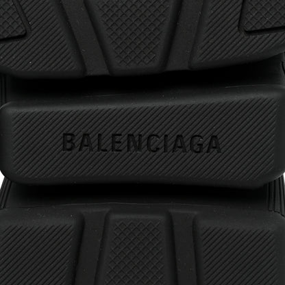 Balenciaga Technical 3D Recycled Knit Fake Fur Womens Speed 2.0 Sneakers 37 Monocolor Black 7 of 8