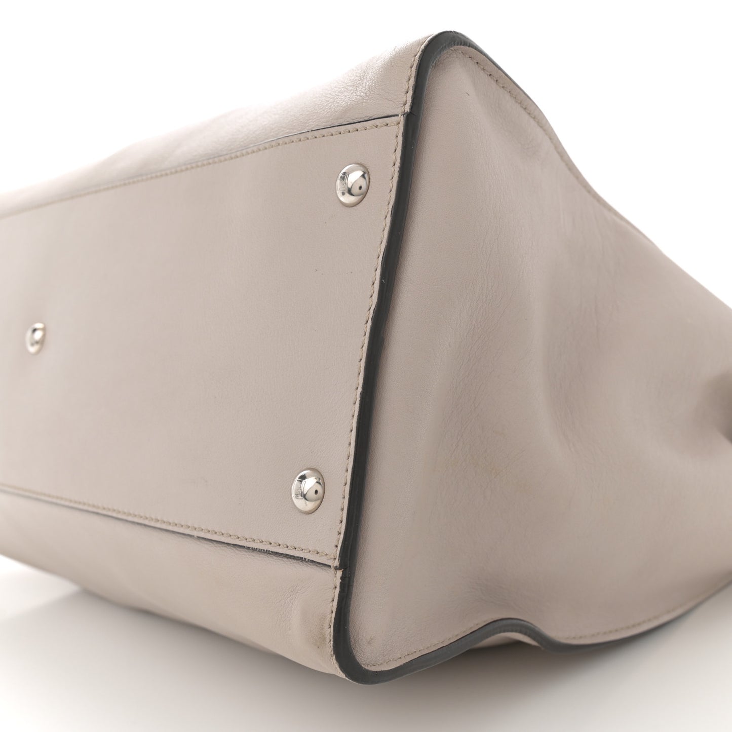 Vitello Seta Plexiglass Granite Large Peekaboo Iconic Satchel Polvere