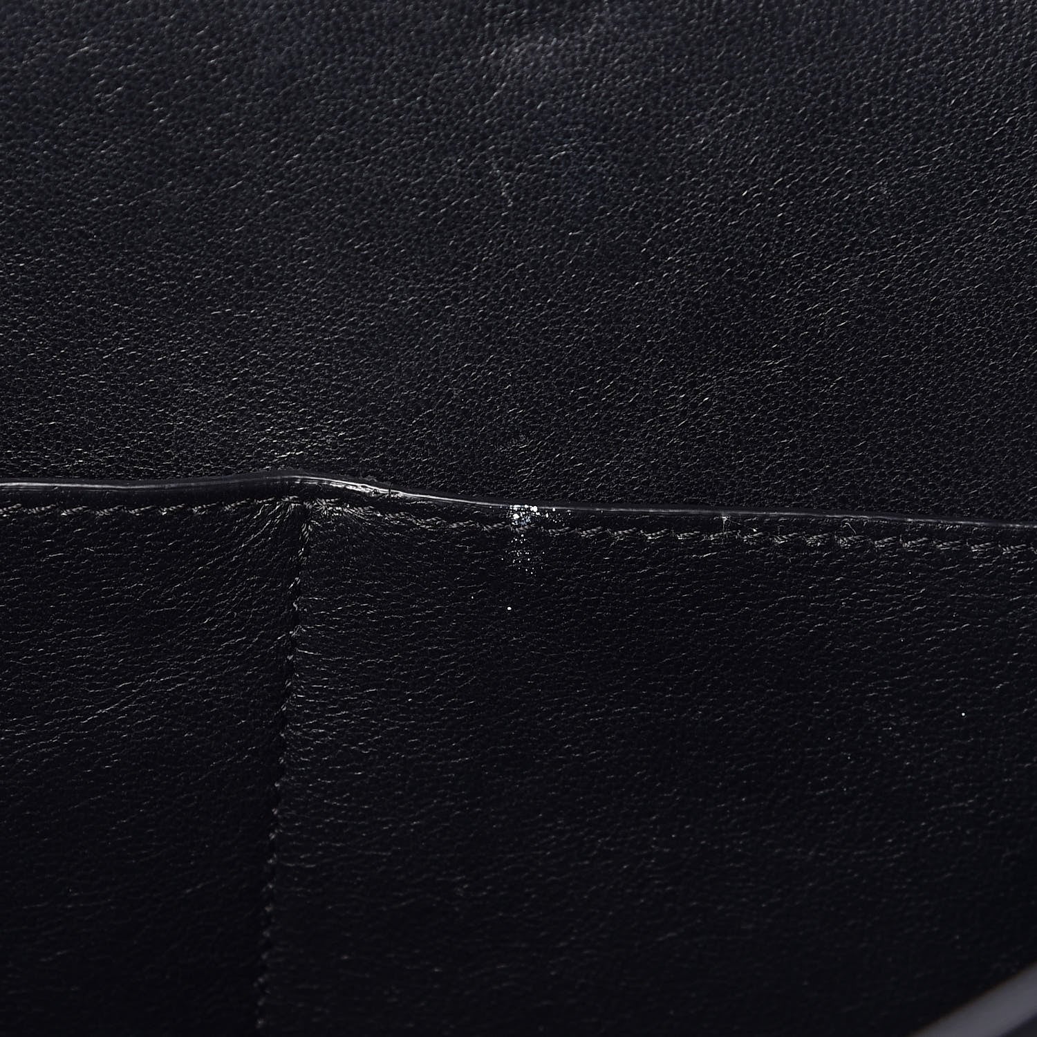 Celine Drummed Calfskin Suede Small Trapeze Black 8 of 11