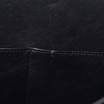 Celine Drummed Calfskin Suede Small Trapeze Black 8 of 11