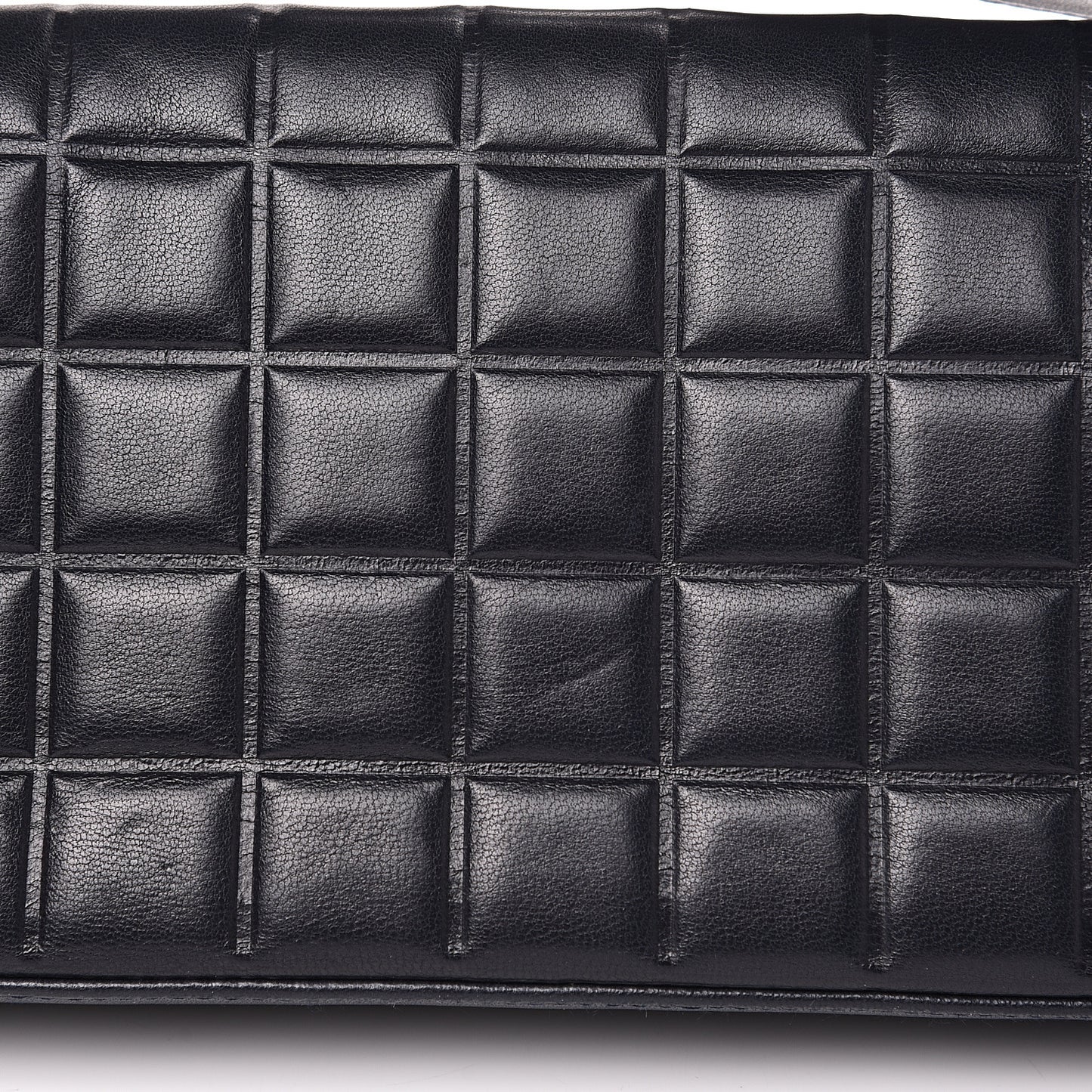 Lambskin Quilted CC Chocolate Bar Flap Navy
