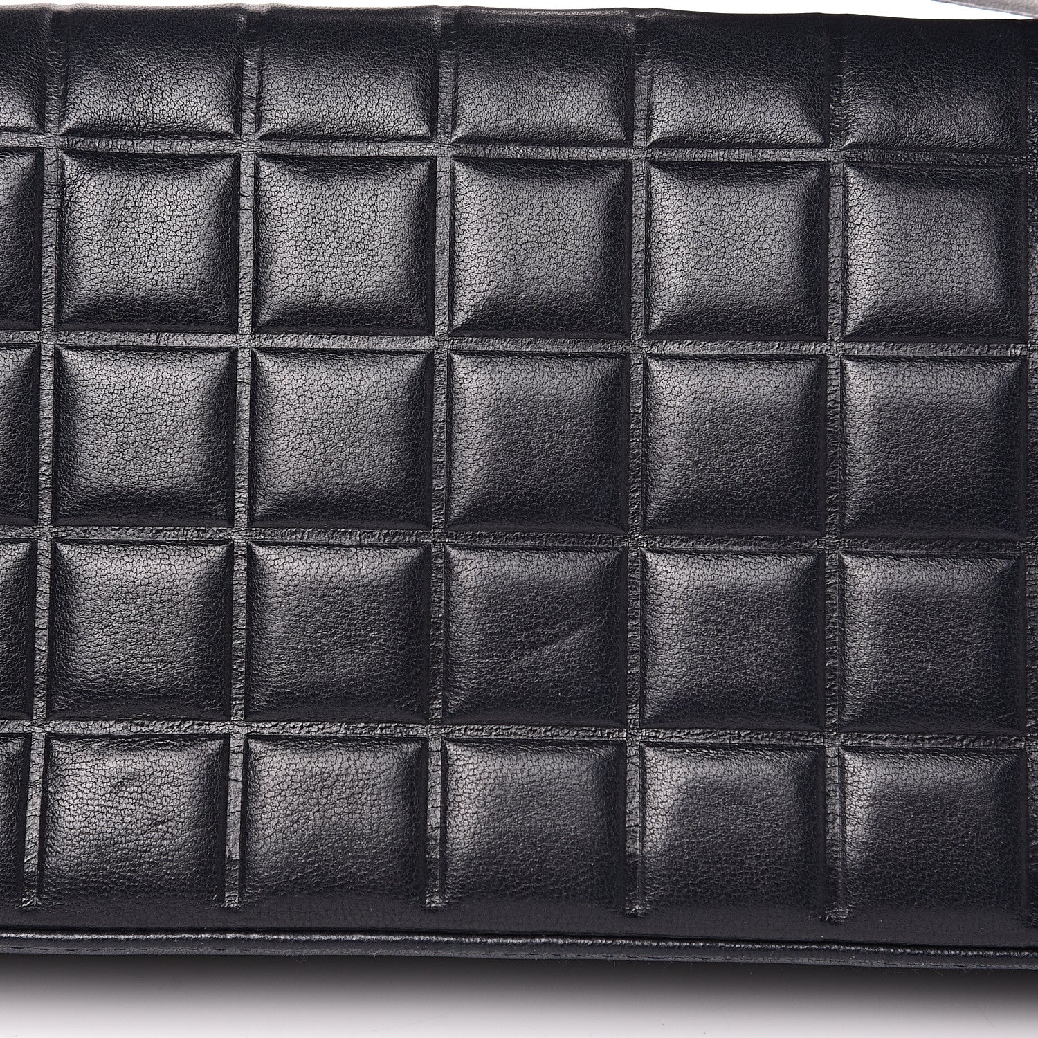 Chanel Lambskin Quilted CC Chocolate Bar Flap Navy 10 of 14