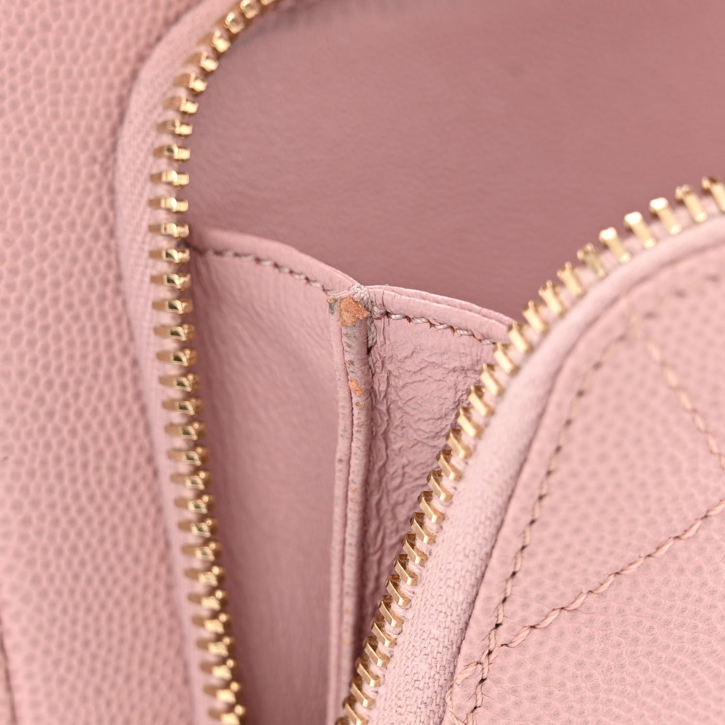 Caviar Quilted Small Business Affinity Flap Light Pink