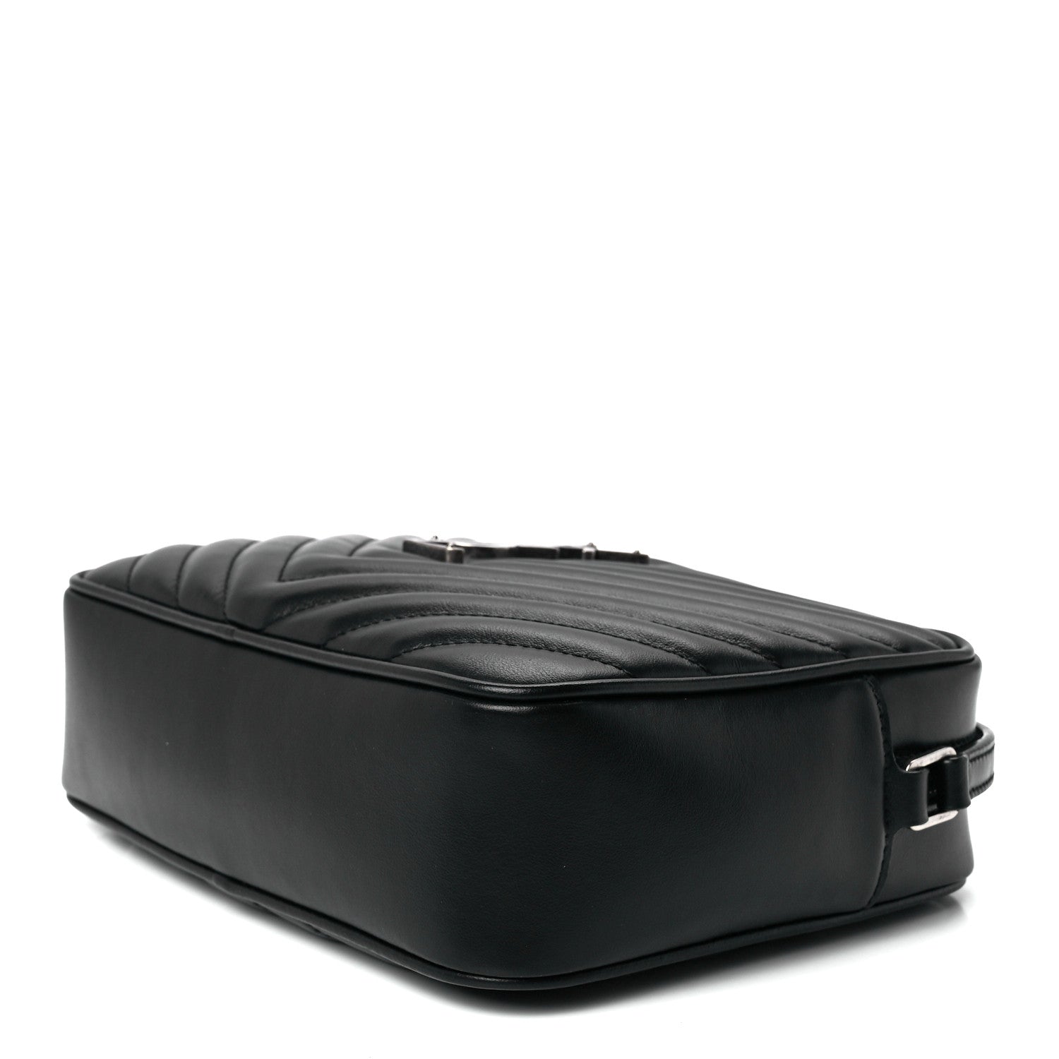 Saint Laurent Calfskin Matelasse Monogram Lou Camera Bag Black 9 of 11