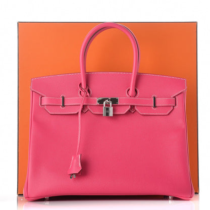 Hermes Epsom Birkin 35 Rose Tyrien 35 of 36