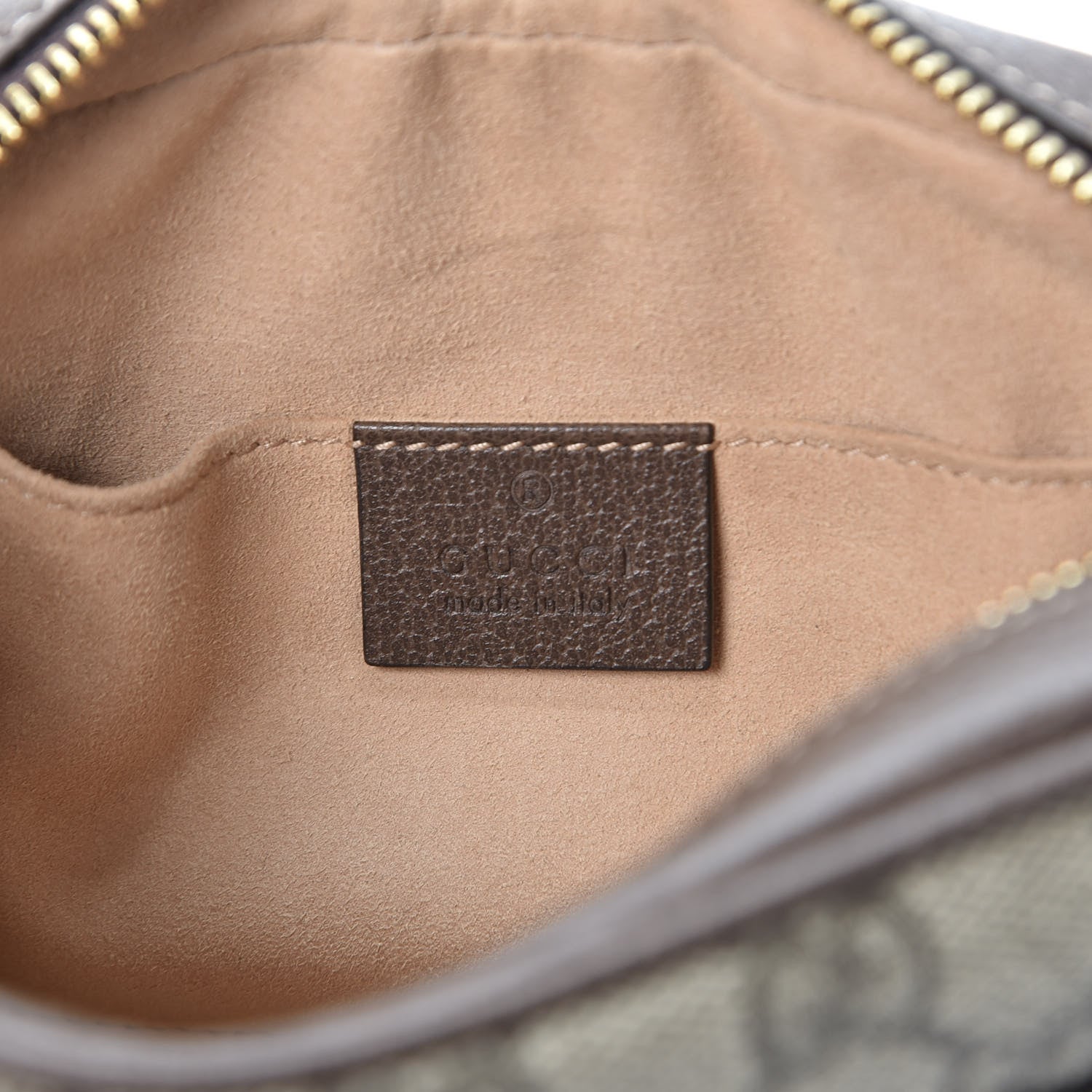 Gucci GG Supreme Monogram Web Mini Ophidia Shoulder Bag Brown 7 of 10