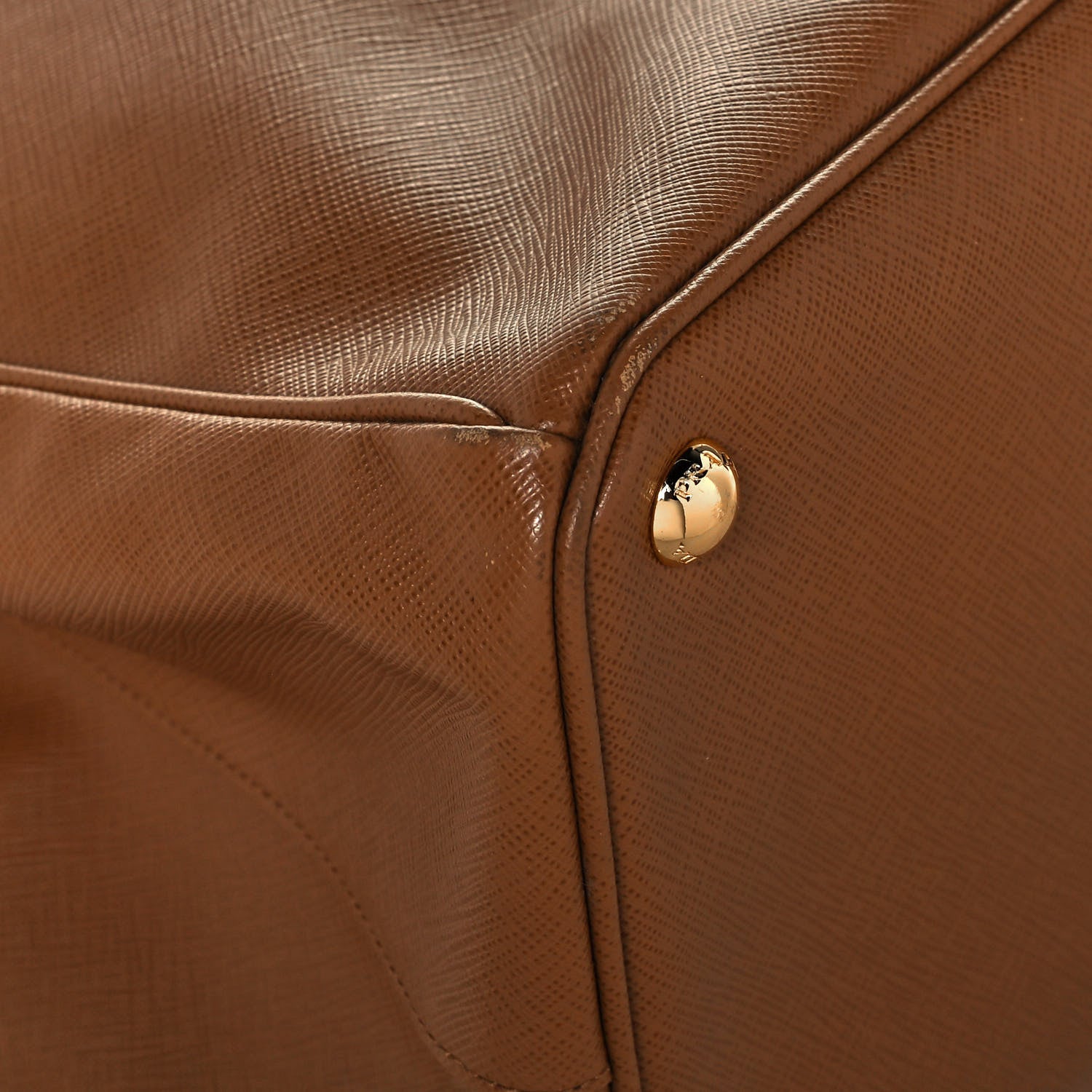 Prada Saffiano Lux Extra Large Galleria Double Zip Tote Caramel 9 of 16