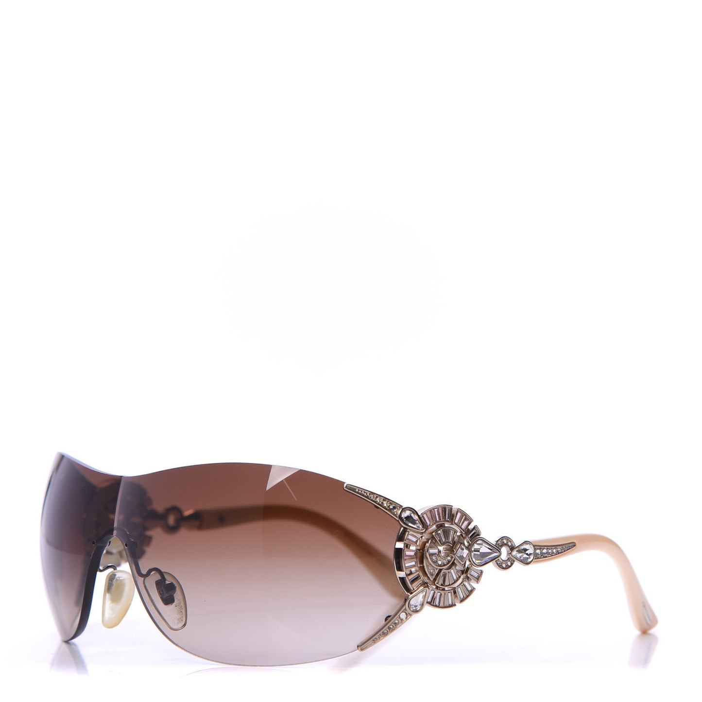 Crystal Sunglasses 6039-B Beige