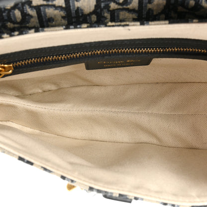 Christian Dior Oblique Saddle Bag Blue 5 of 10