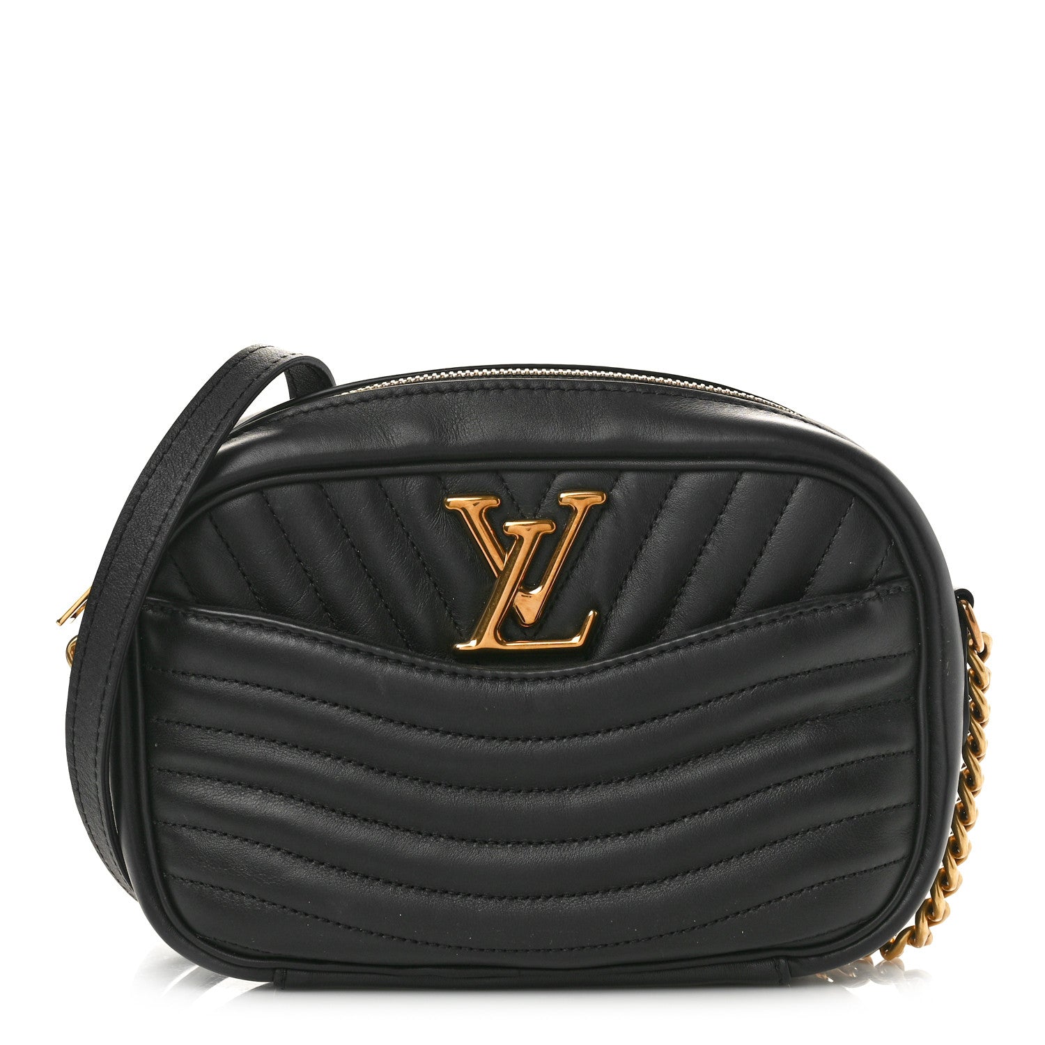 Louis Vuitton Calfskin New Wave Camera Bag Black 1 of 9