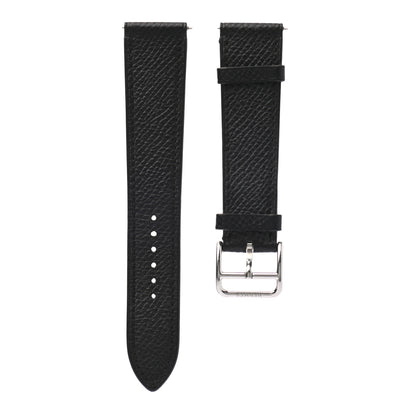 Hermes Epsom Heure H Hour Watch MM Strap Black 1 of 7