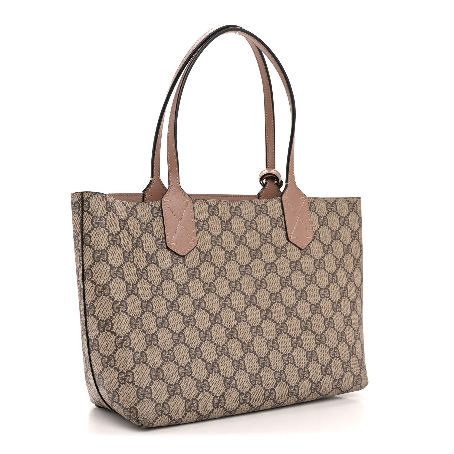 Gucci GG Supreme Monogram Small Reversible Tote Dark Cipria 4 of 17
