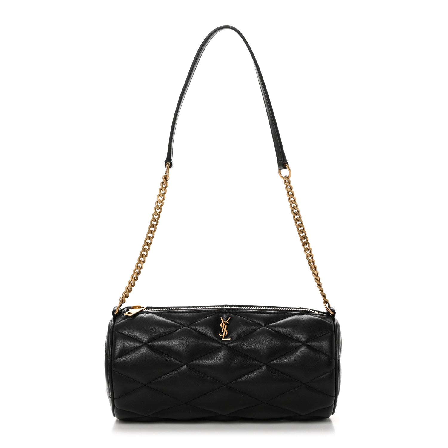 Saint Laurent Lambskin Monogram Mini Sade Tube Bag Black 1 of 11