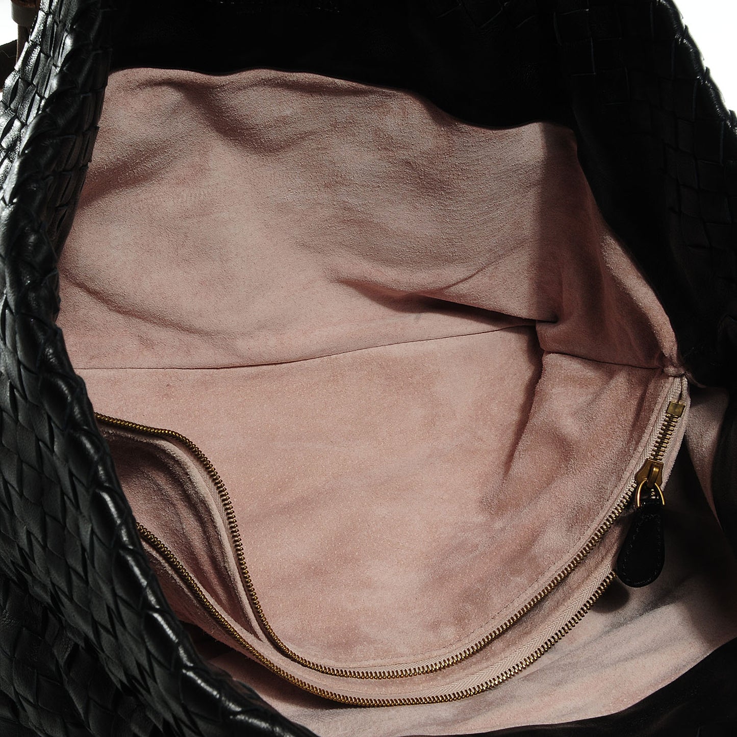 Nappa Intrecciato Marquise Flower Tote Nero Black