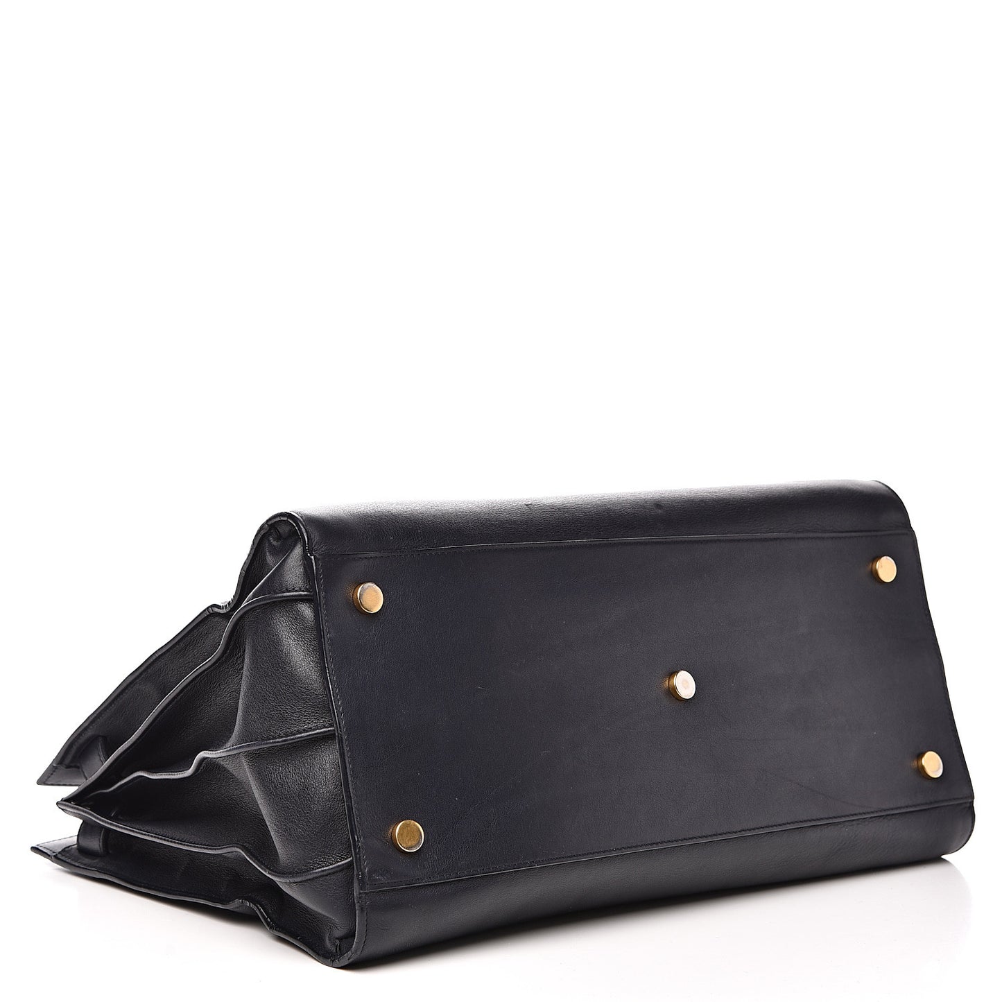 Calfskin Large Sac De Jour Carryall Navy Blue