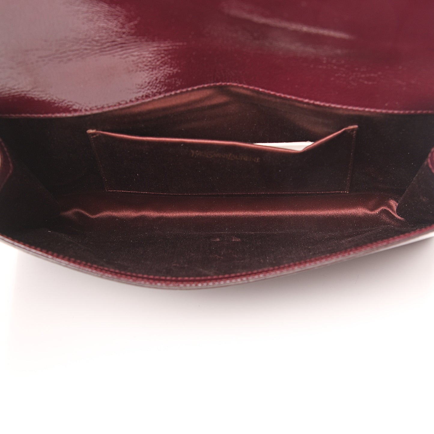 Textured Patent Monogram Large Belle De Jour Clutch Burgundy