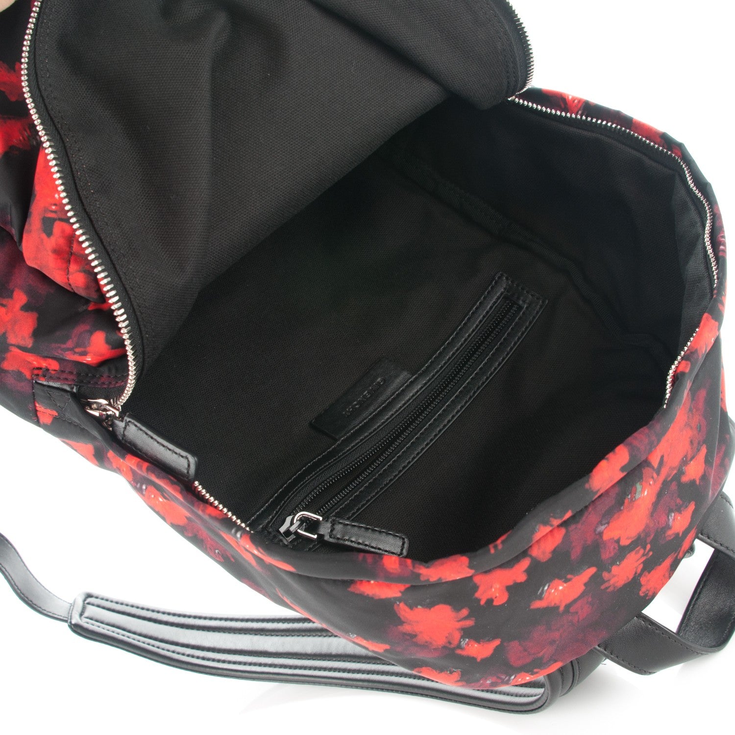 Givenchy Nylon Calfskin Floral Print Small Backpack Black 5 of 7