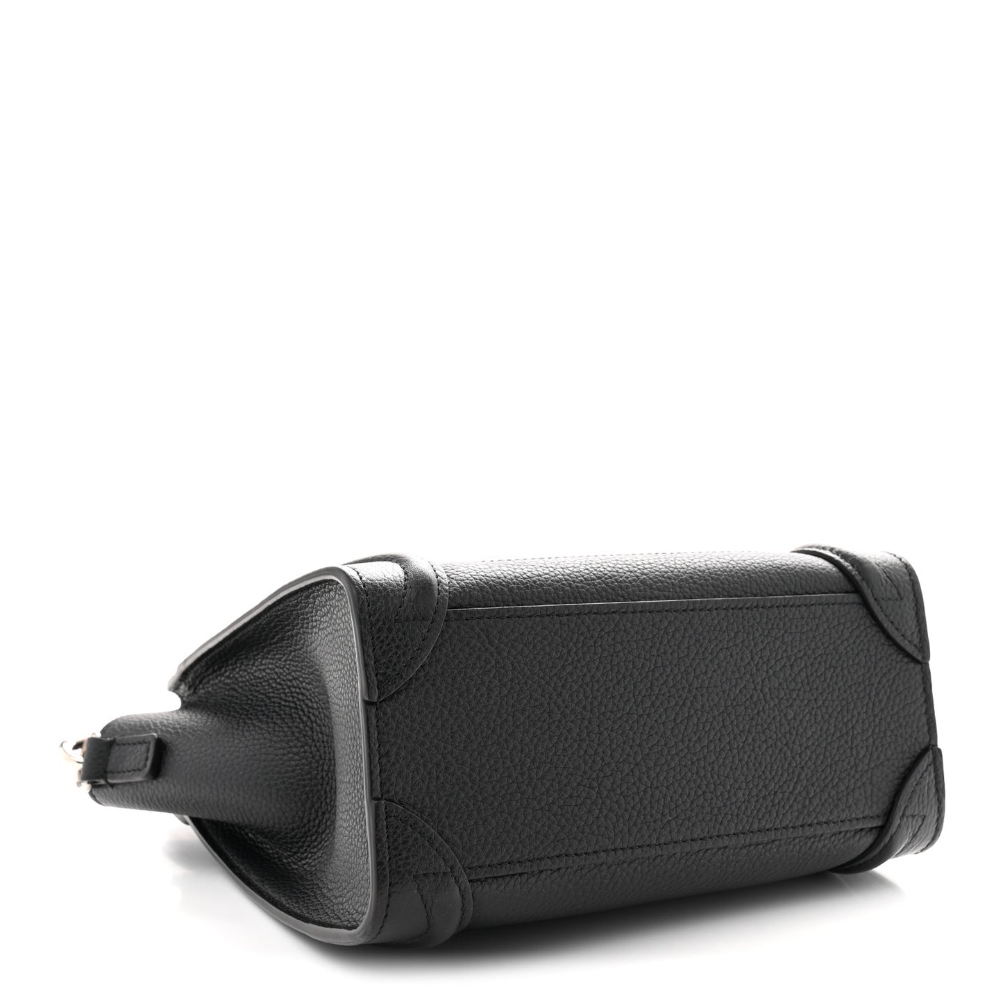 Drummed Calfskin Nano Luggage Black