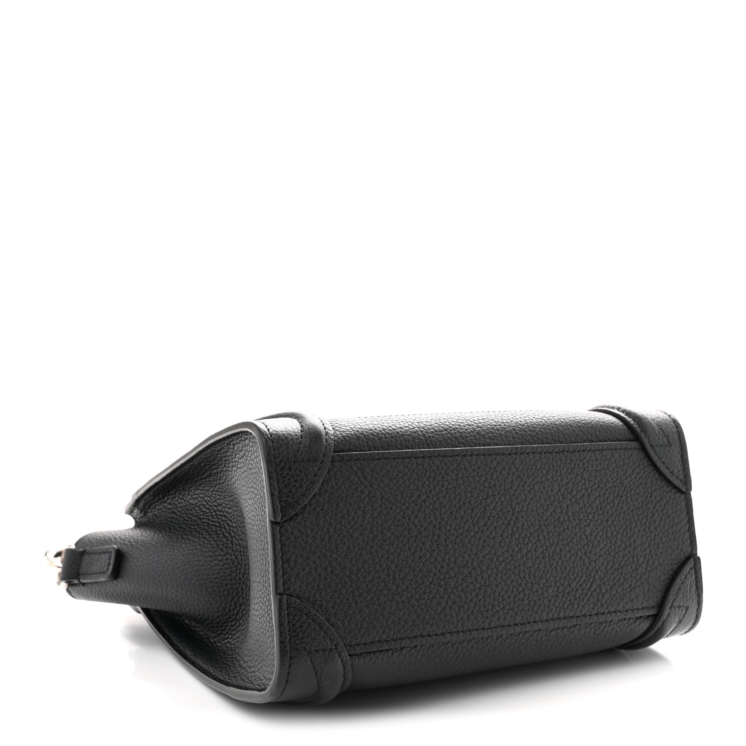 Celine Drummed Calfskin Nano Luggage Black 4 of 10