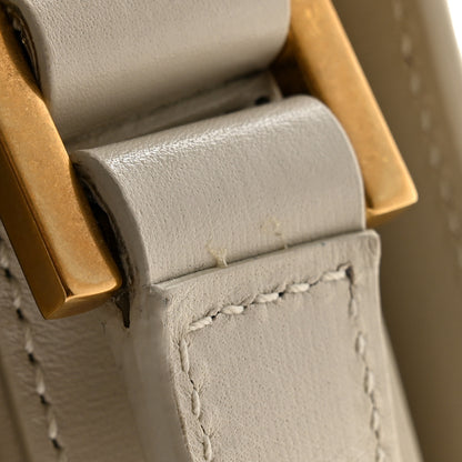 Saint Laurent Smooth Calfskin Monogram Small Solferino Satchel  Blanc Vintage 12 of 13