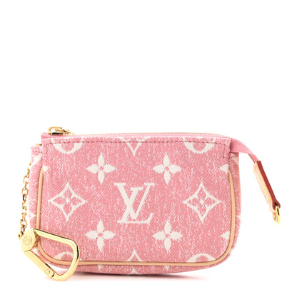 Louis Vuitton Denim Jacquard Monogram Micro Pochette Accessories Rose 1 of 8