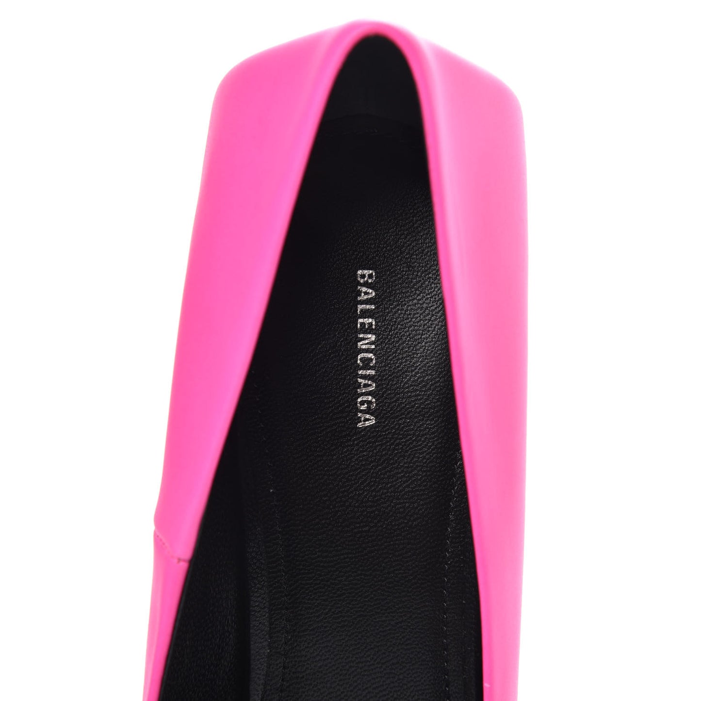 Soft Nappa Square Knife 80mm Pumps 37 Neon Pink