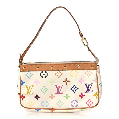 Louis Vuitton Monogram Multicolor Pochette Accessories White 1 of 8