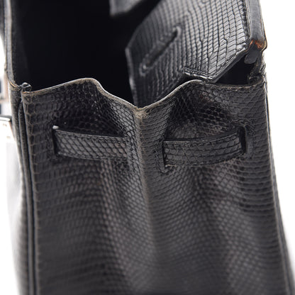 Hermes Lizard Birkin 25 Black 45 of 50