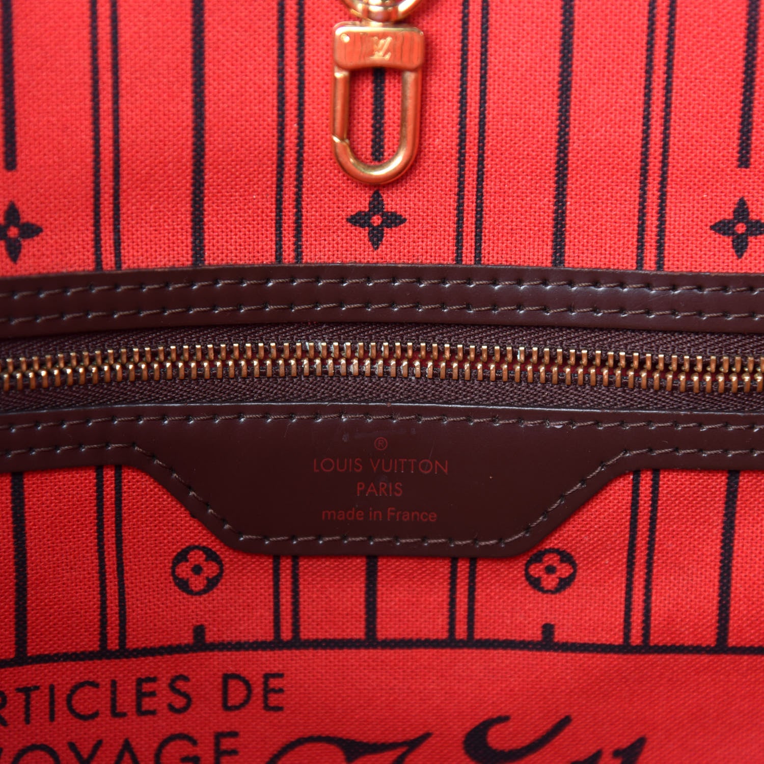 Louis Vuitton Damier Ebene Neverfull MM 9 of 11