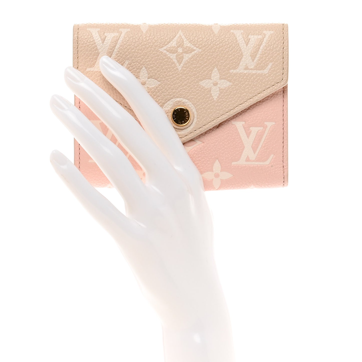 Empreinte Monogram Spring In The City Victorine Wallet Pink Beige Yellow