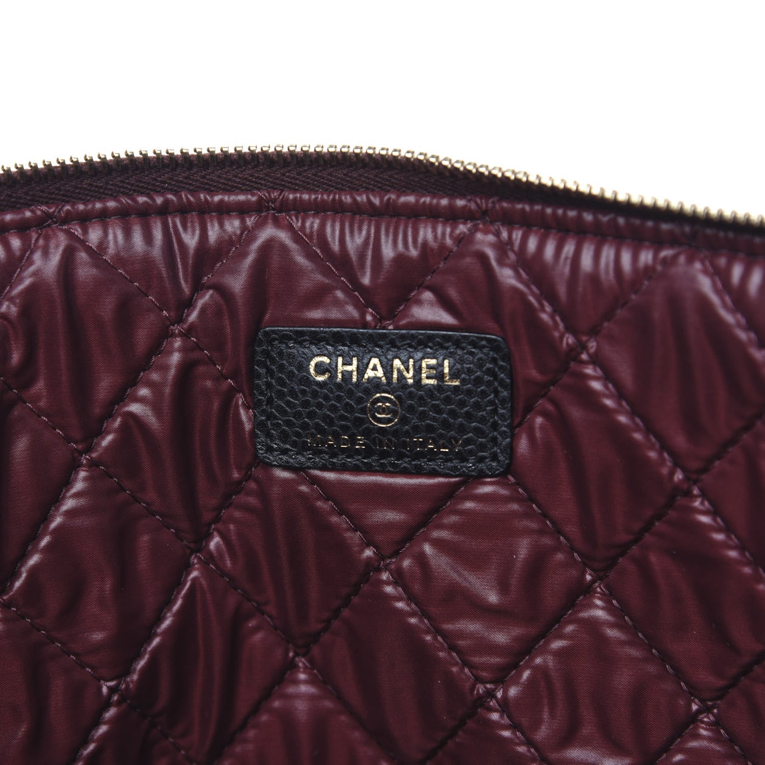 Chanel Caviar Quilted Large Cosmetic Case Black 6 of 10