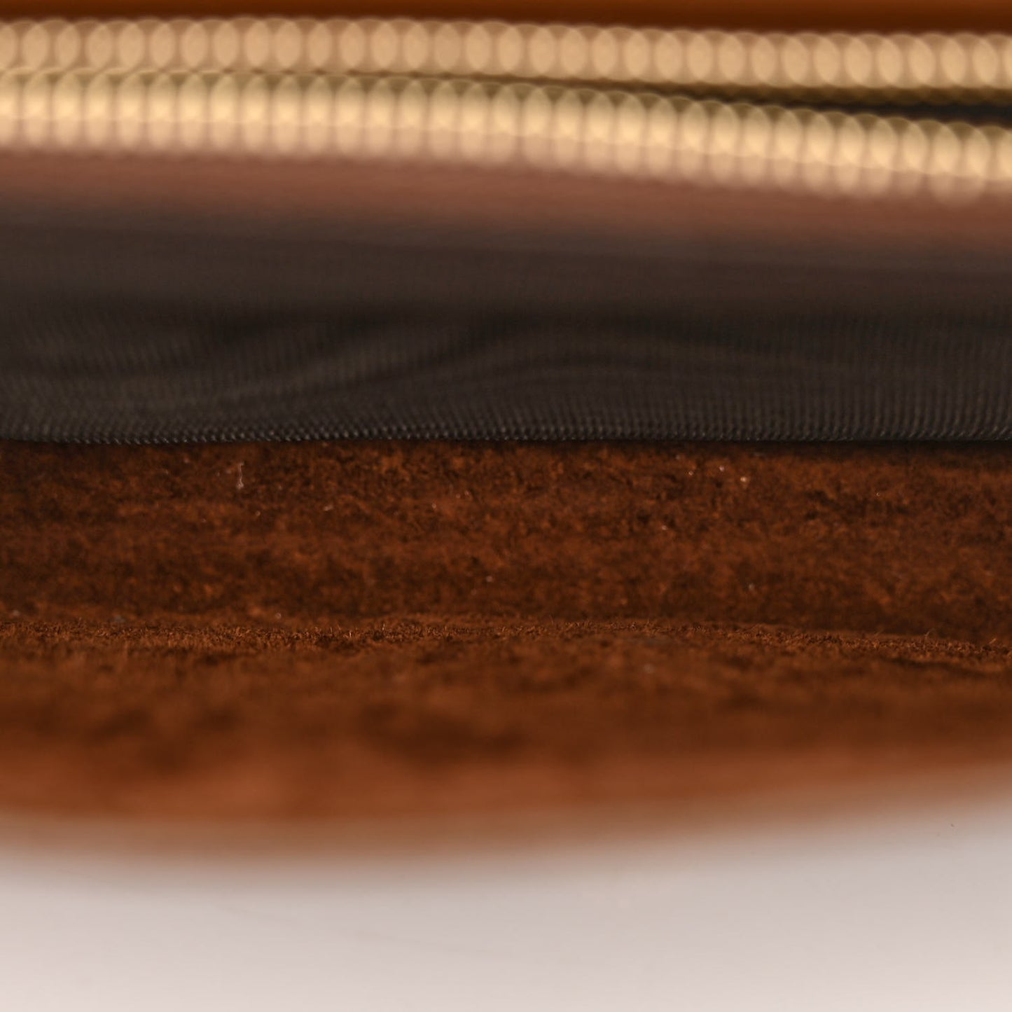 GG Supreme Monogram Azalea Calfskin Horsebit 1955 Wallet On Chain Beige Ebony Brown Sugar