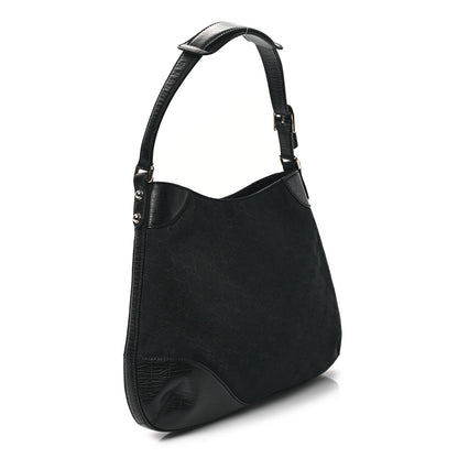 Gucci Monogram Web Hasler Hobo Black 3 of 10