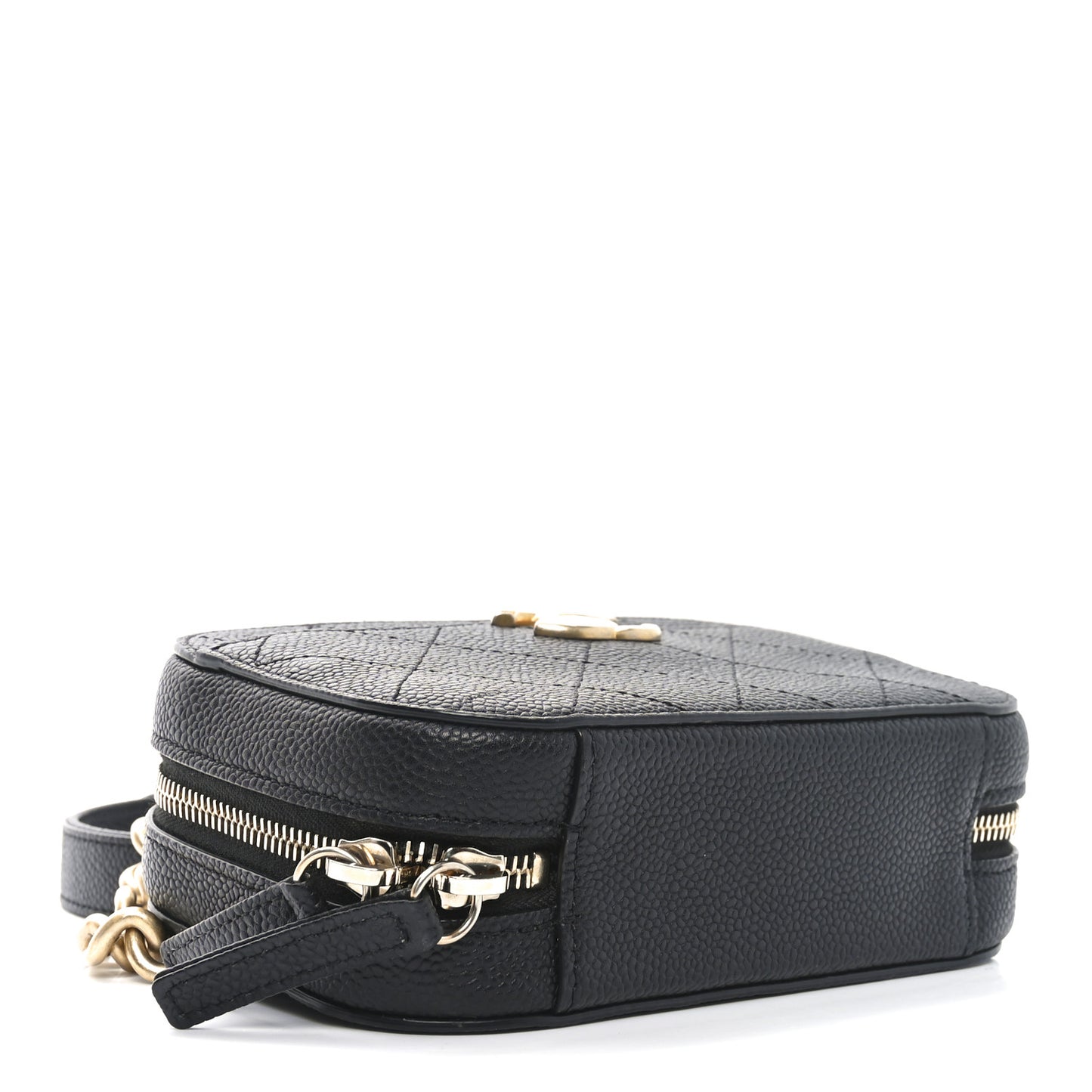 Caviar Quilted Waist Bag Black