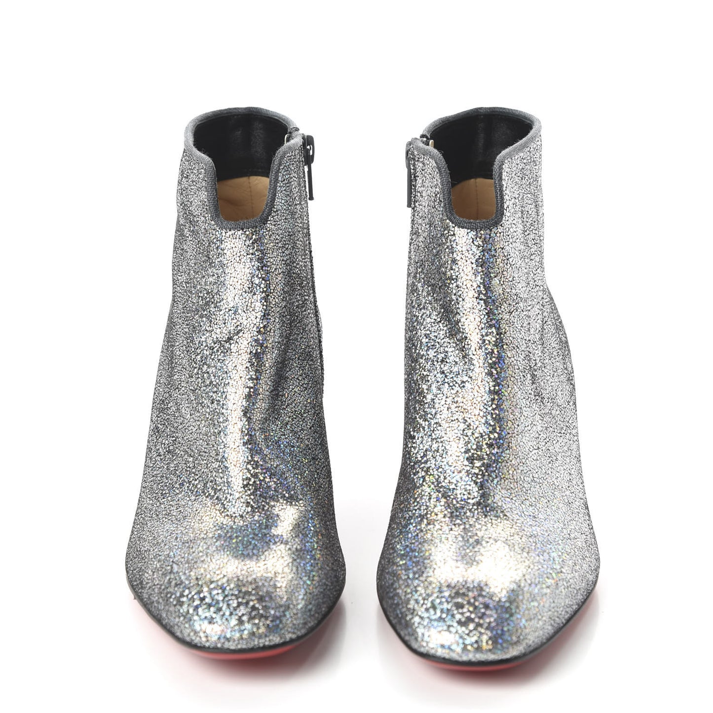 Glitter Disco 70S Ankle Boots 39 Silver