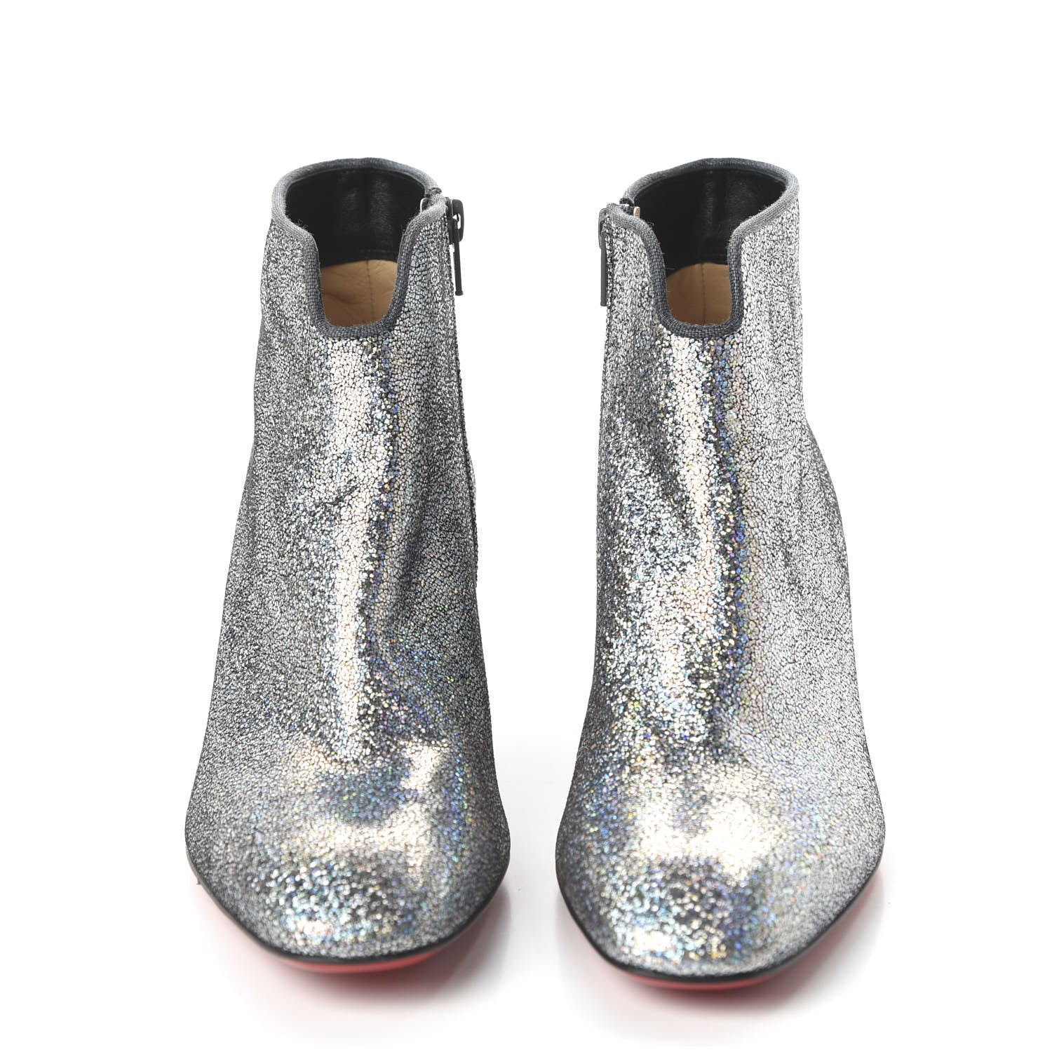 Christian Louboutin Glitter Disco 70S Ankle Boots 39 Silver 2 of 8