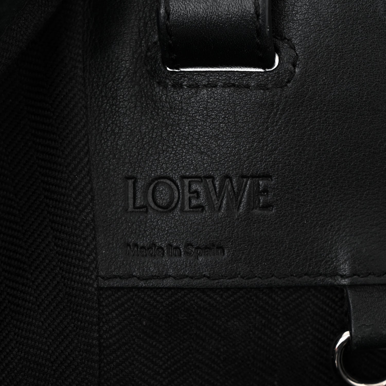Loewe Calfskin Small Hammock Shoulder Bag Black 6 of 10
