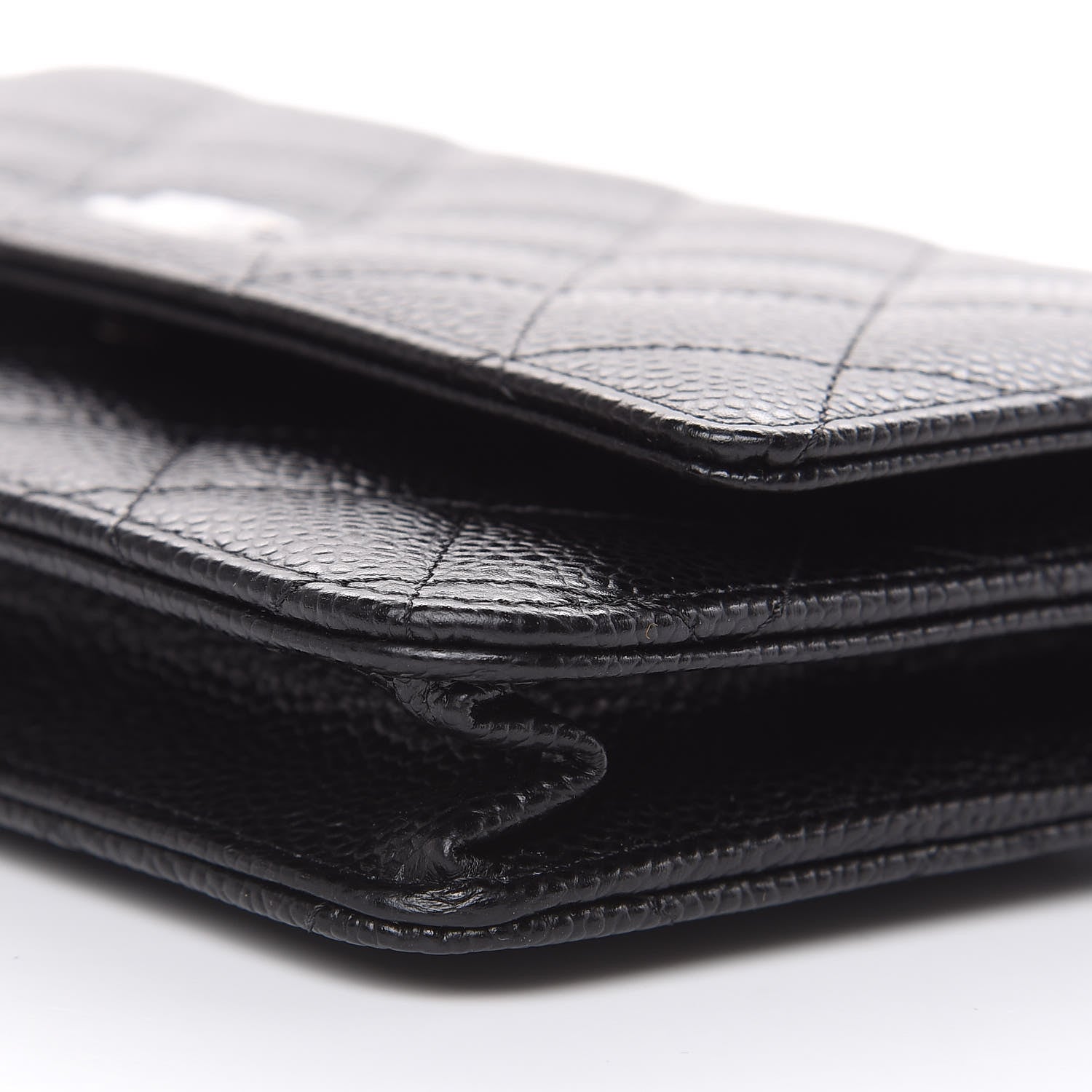 Chanel Caviar Quilted Wallet On Chain WOC Black 10 of 11