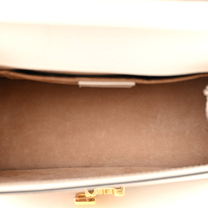 Gucci Calfskin Mini Sylvie Top Handle Bag White 5 of 15