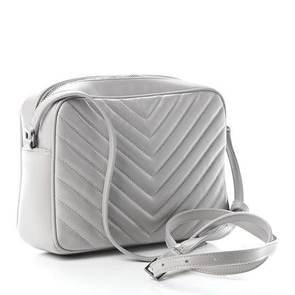 Saint Laurent Calfskin Matelasse Monogram Lou Camera Bag Granite 2 of 8