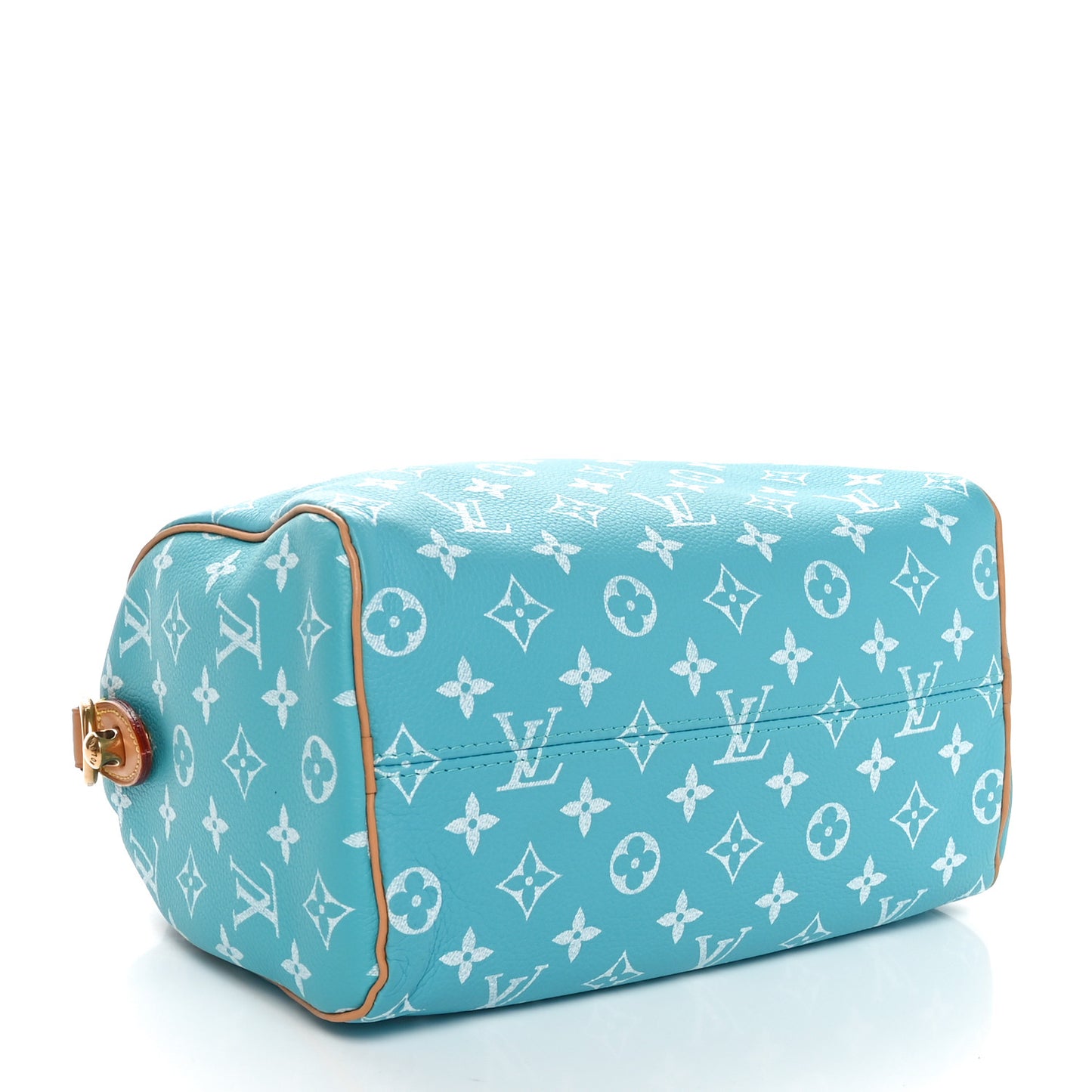 Calfskin Monogram Speedy P9 Bandouliere 25 Turquoise