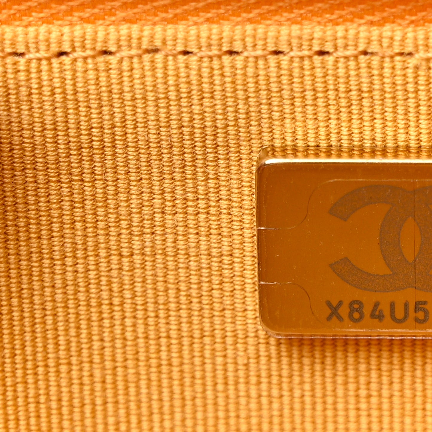 Lambskin Quilted Studded CC Wallet On Chain WOC Yellow