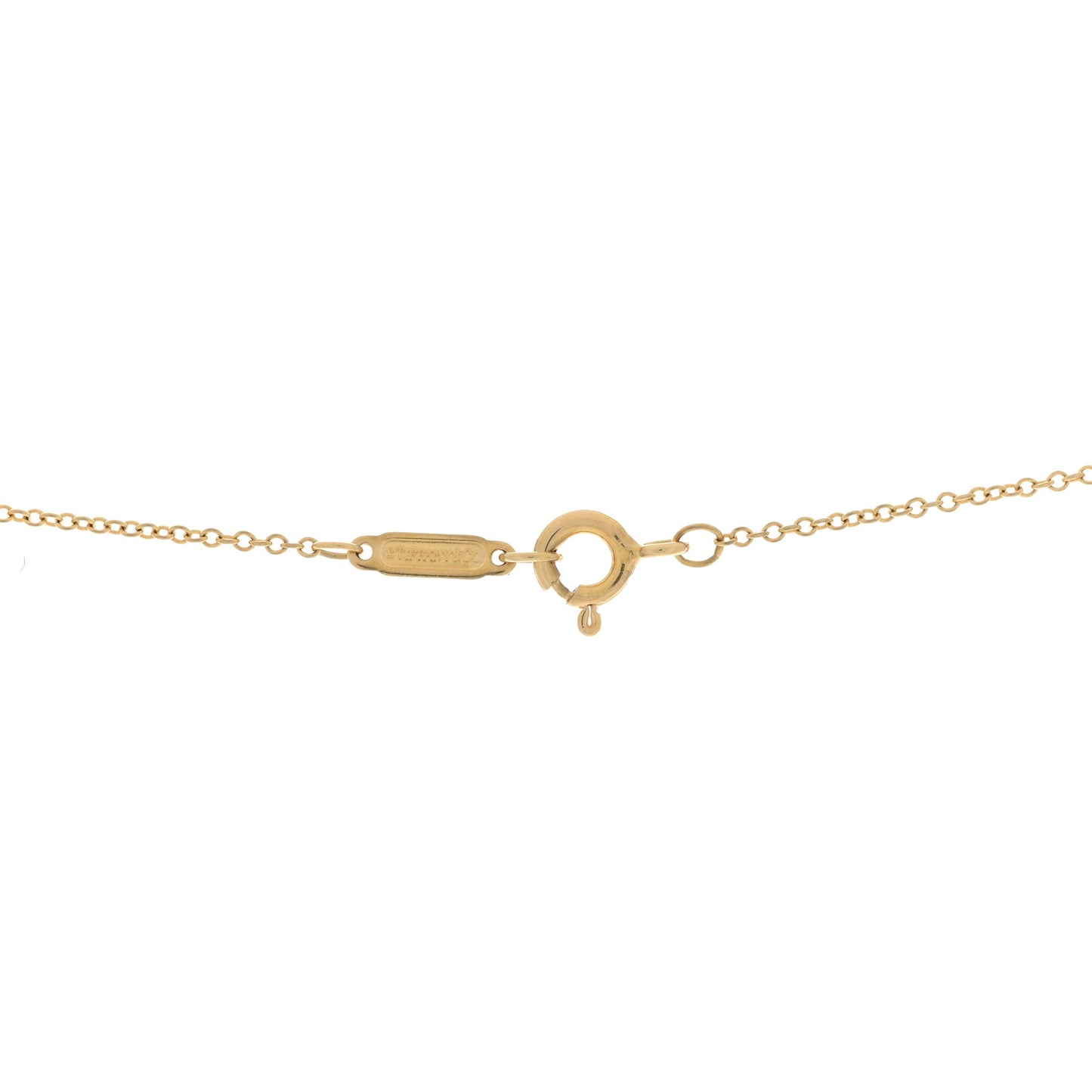 18K Yellow Gold Mini Heart Key Pendant Necklace