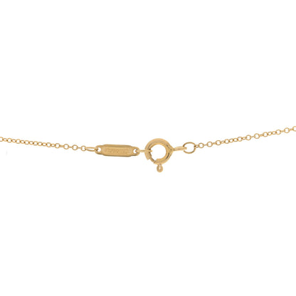 Tiffany 18K Yellow Gold Mini Heart Key Pendant Necklace 4 of 4