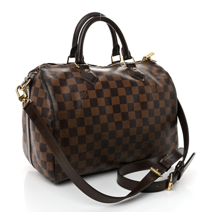 Louis Vuitton Damier Ebene Speedy Bandouliere 30 3 of 13