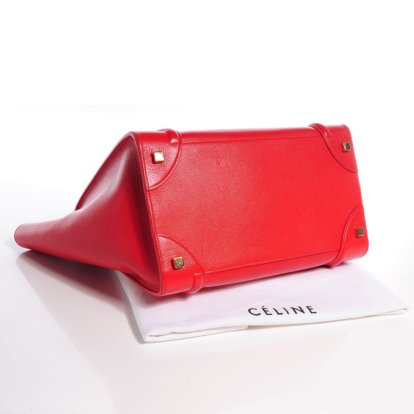 Satin Calfskin Mini Luggage Vermillion