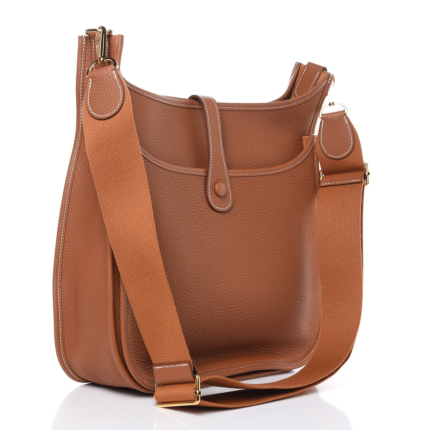 Hermes Taurillon Clemence Evelyne III GM Gold 3 of 11