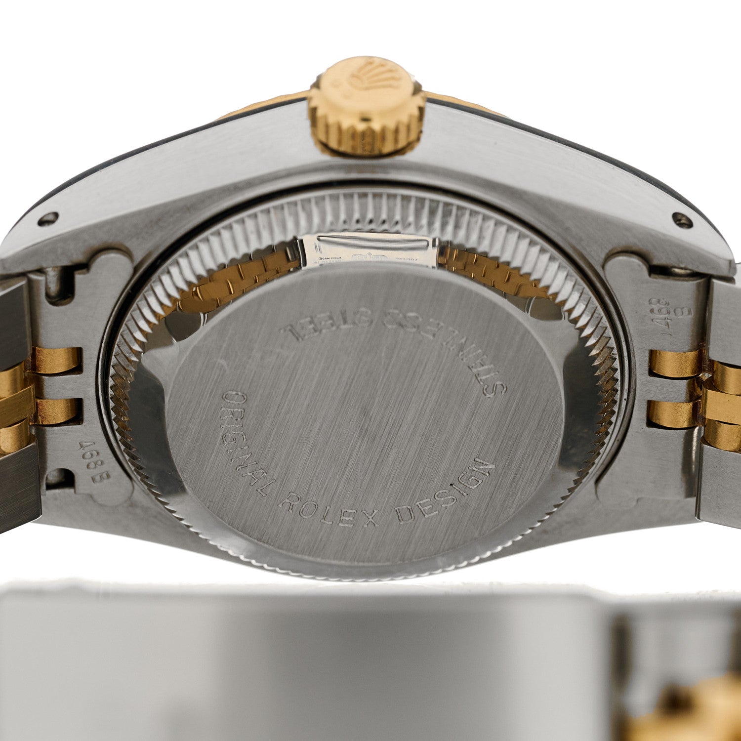 Rolex Stainless Steel 18K Yellow Gold 26mm Oyster Perpetual Datejust Watch Champagne Roman 69173 4 of 4